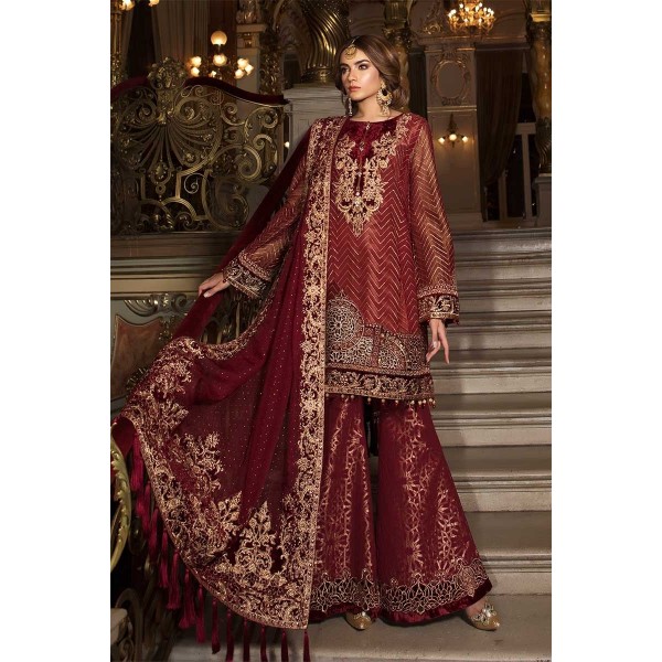 Maria B MBROIDERED Deep Ruby BD-1503